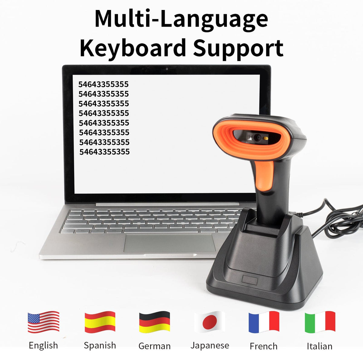 Wireless Barcode Scanner for inventory