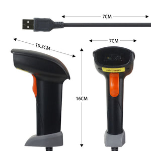 Wired 2D Barcode Scanner for supermarket and retails store