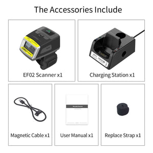 Wearable Bluetooth 2D Ring Barcode Scanner EF02